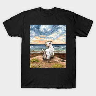 Beach Day - Westie T-Shirt